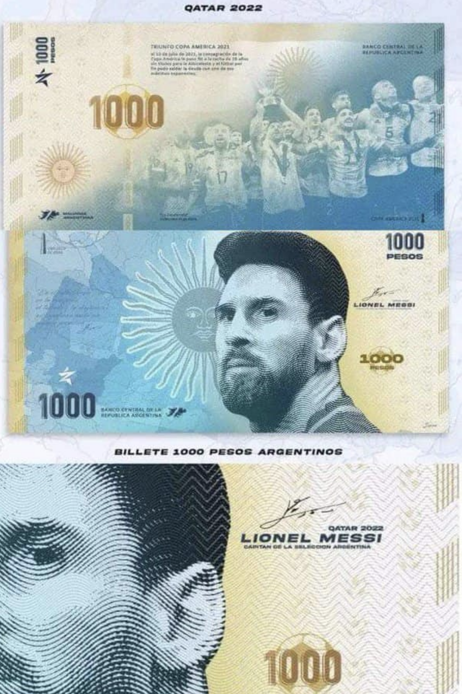 阿根廷央行成員指出，美斯紙幣將喚醒阿根廷人的收藏精神
