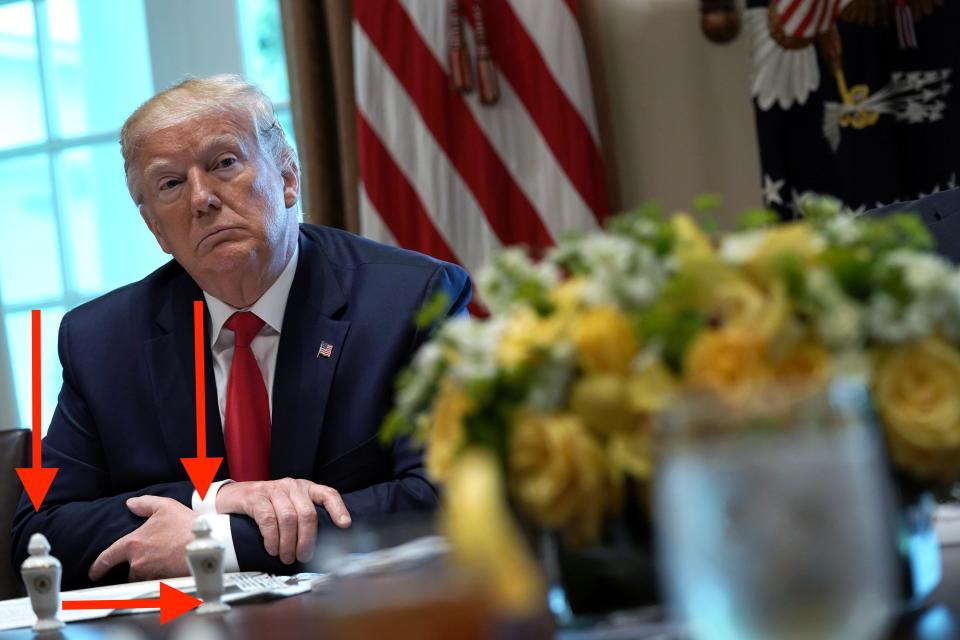 President Donald Trump speaks during a working lunch with governors on “workforce freedom and mobility” at the Cabinet Room of the White House June 13, 2019 in Washington, DC.