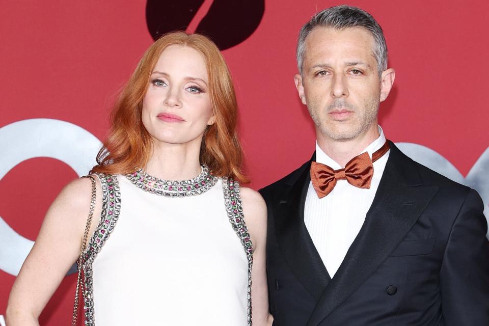 Jessica Chastain and Jeremy Strong