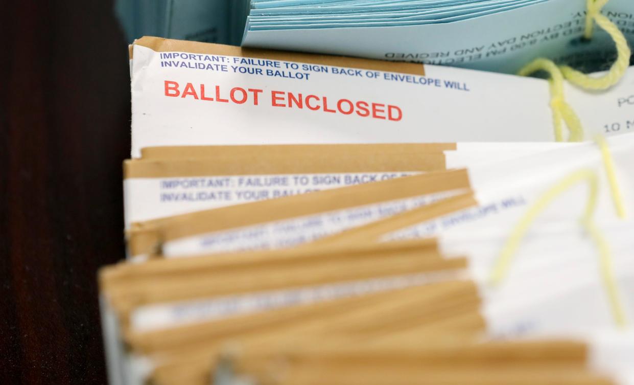 Ballots are received and sorted for the primary election on Monday, May 16, 2022 at the Marion County Clerk's office in Salem, Ore. 