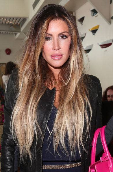 Rachel Uchitel will share some never-before-heard stories about her affairs in the upcoming episodes of "Scandal Made Me Famous." Pictured: Uchitel attends the Diva Moms' Mom Moguls Breakfast at The Water Club Restaurant on May 7, 2014 in New York City.