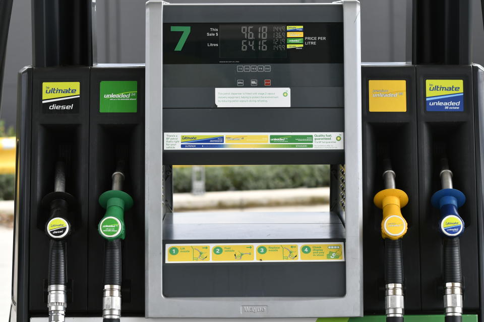 Fuel prices seen at BP petrol station in Forestville ,Sydney Australia on 10th March 2020. Petrol price could drop to $1 per litre in Sydney as world oil prices slumped overnight amid a price war between Oil producers and coronavirus impacts market. (Photo by Izhar Khan/NurPhoto via Getty Images)