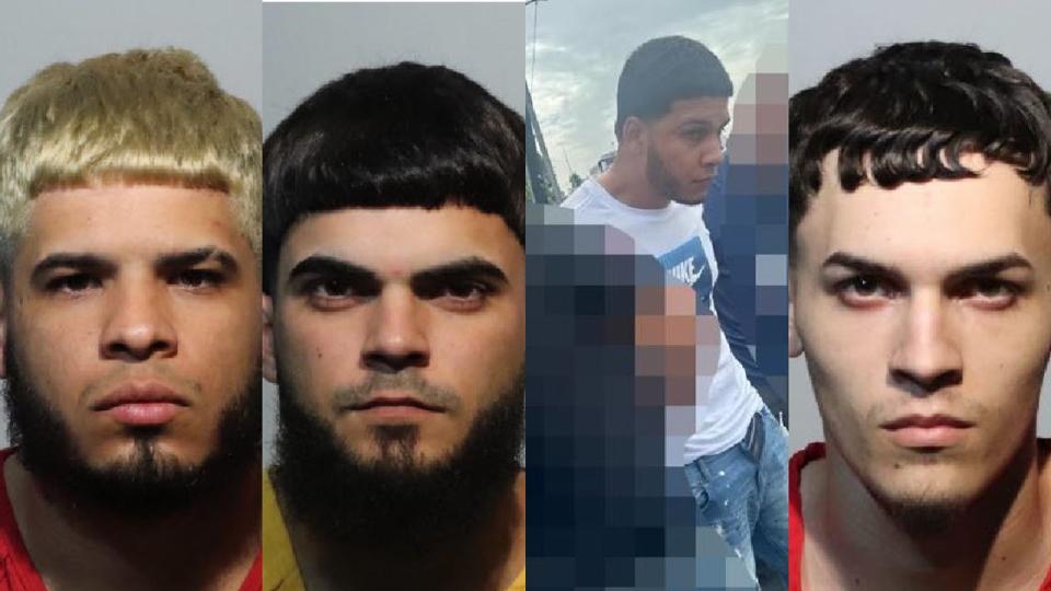 <div>(From left to right) Jordanish Torres-Garcia, Giovany Crespo Hernandez, Kevin Ocasio Justiniano, Dereck Rodriguez Bonilla (Photo: Seminole County Sheriff's Office)</div>