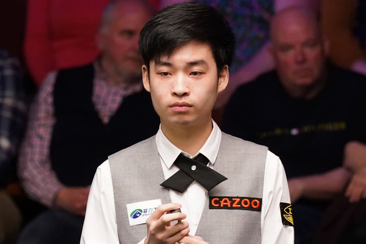 Si Jiahui moved into the second round of the World Snooker Championship (Nick Potts/PA) (PA Wire)