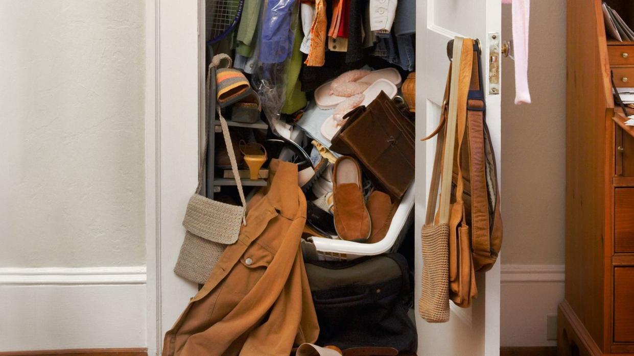 messy closet