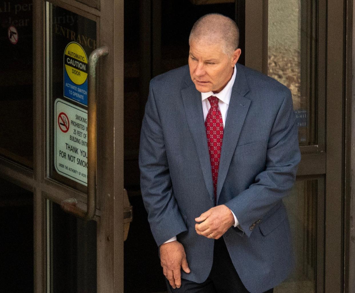 Daniel Griffin leaves the federal courthouse during his trial in November.