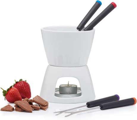 This fondue set is the finishing touch to any romantic meal