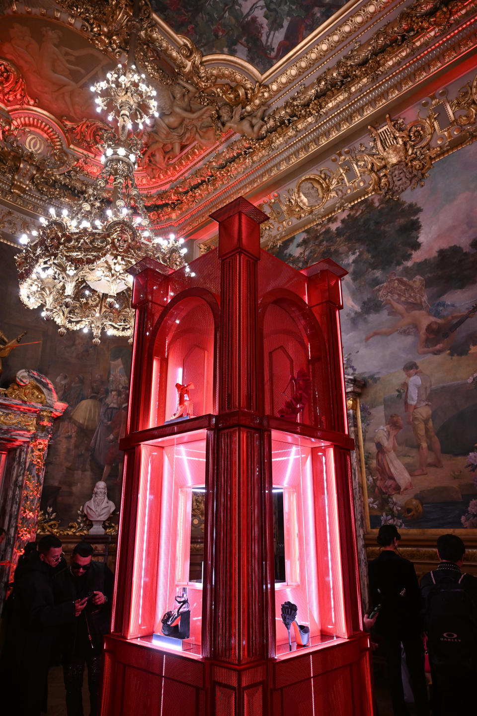 Inside "The Loubi Show" in Paris.