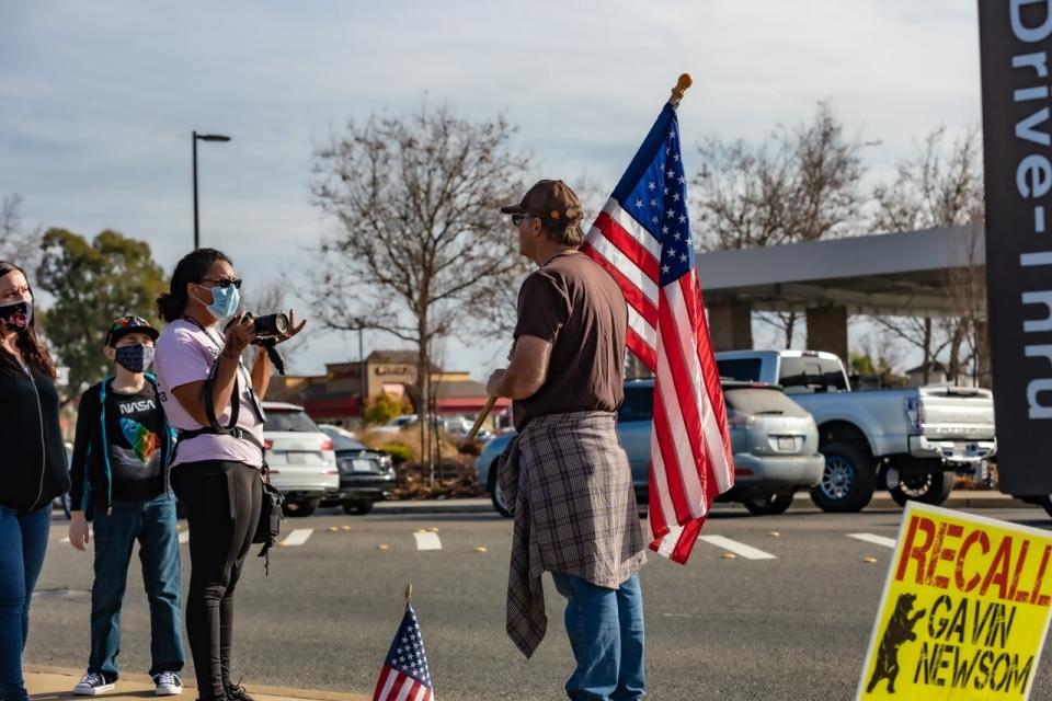 Independent reporter Khanstoshea Zingapan, founder of Black Zebra productions, on assignment.