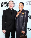 <p>Joseph Sikora and La La Anthony complement one another at premiere of <em>Power Book IV: Force</em> at the Pier 17 rooftop in New York City on Jan. 28.</p>