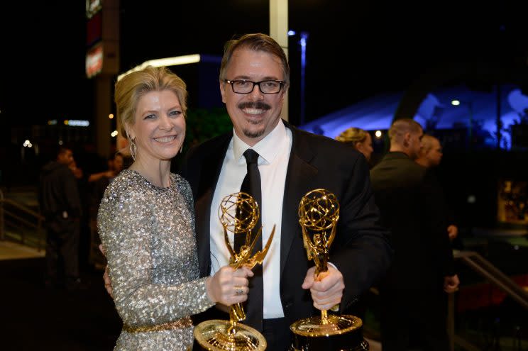 Michelle MacLaren and Vince Gilligan