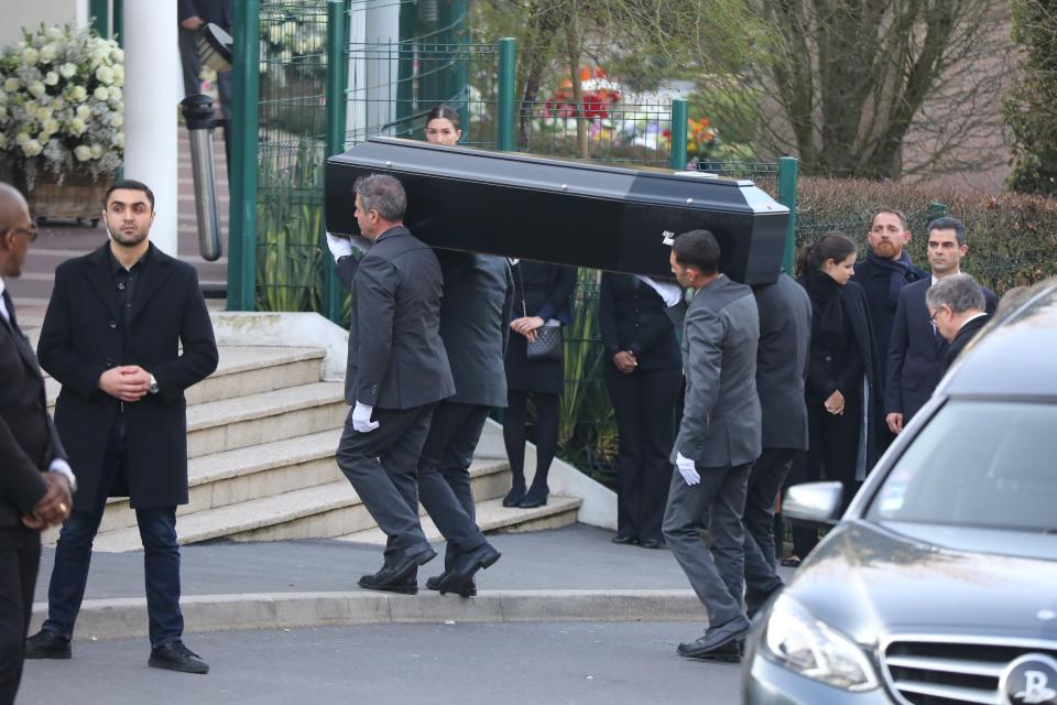 Karl Lagerfeld cremation ceremony in Nanterre, France. (SplashNews.com)