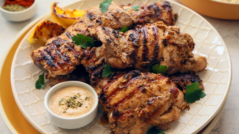 Tahini-Marinated Mediterranean Grilled Chicken