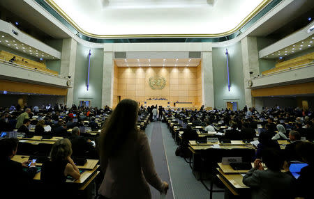 Overview of the 2nd Preparatory session of the 2020 Non Proliferation Treaty (NPT) Review Conference at the United Nations in Geneva, Switzerland April 23, 2018. REUTERS/Denis Balibouse