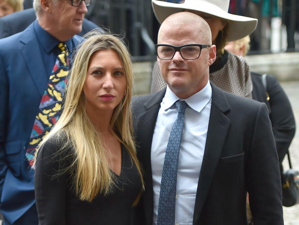 Heston Blumenthal and ex-wife Zanna pictured together in 2016 (PA Images)
