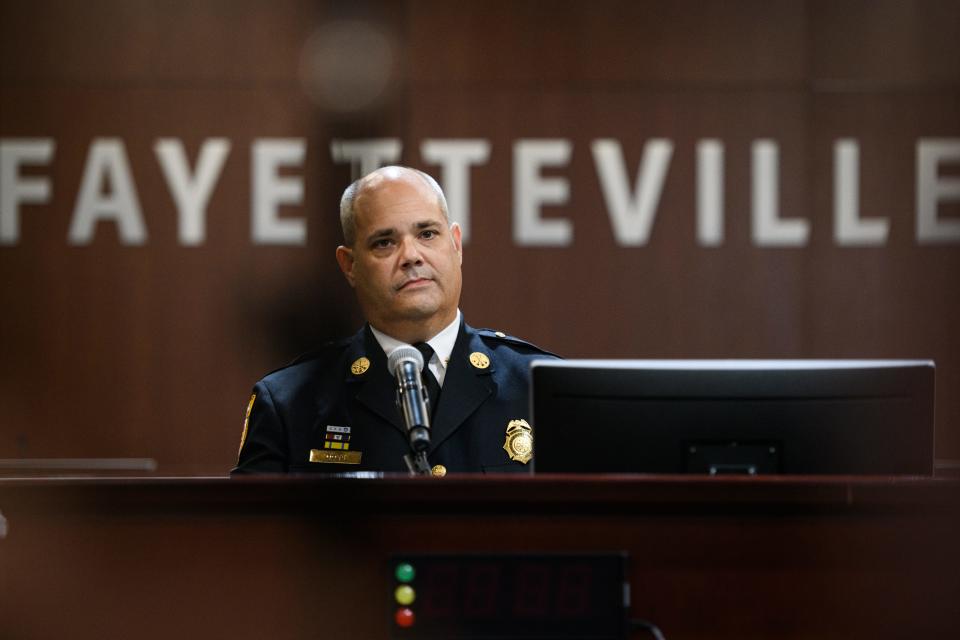 New Fayetteville Fire Chief Kevin Dove has been with the department since 1999.