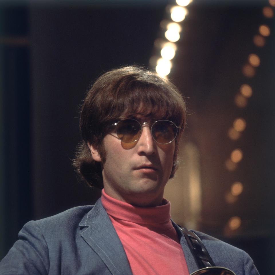 Closeup of John Lennon