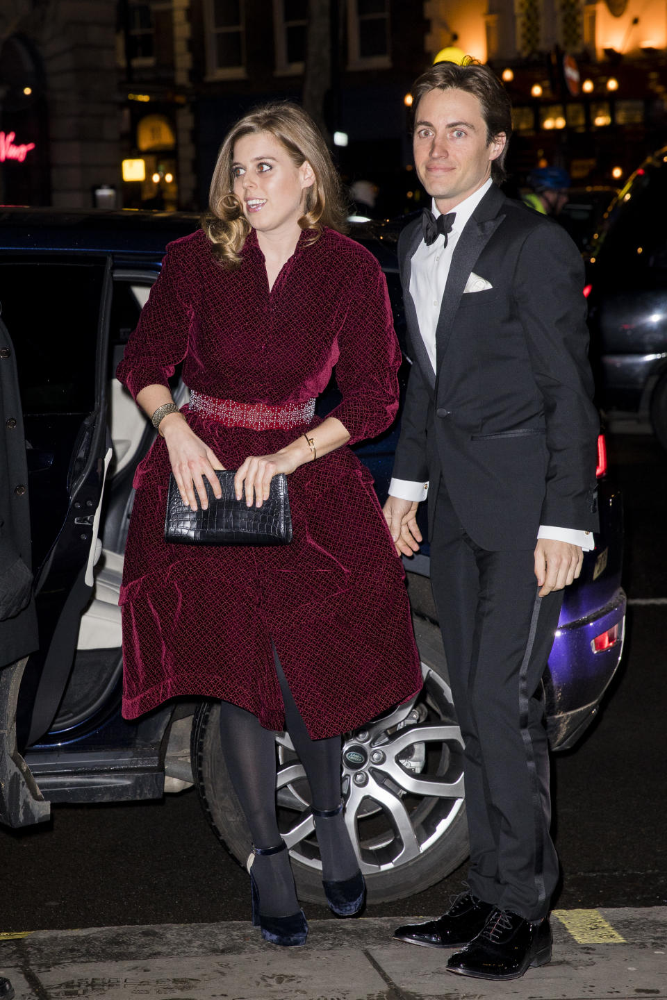 LONDON, ENGLAND - MARCH 12: Princess Beatrice and Edoardo Mapelli Mozzi attend the Portrait Gala at National Portrait Gallery on March 12, 2019 in London, England. (Photo by Tristan Fewings/Getty Images)