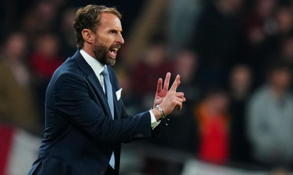 Gareth Southgate tries to get his message across at Wembley where his England team foundered against a disciplined Hungary.