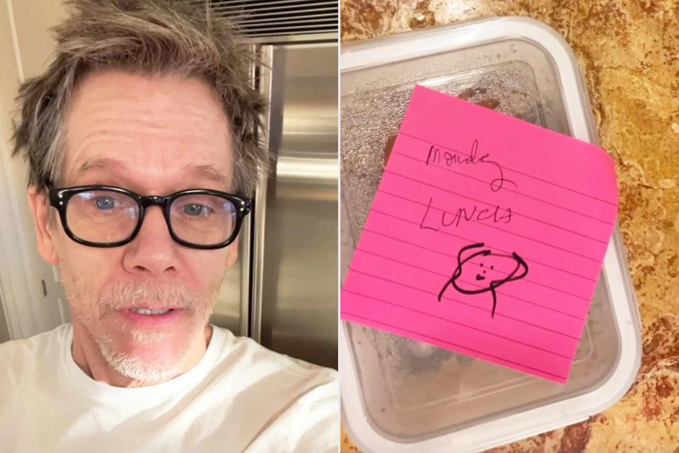 <p>Kevin Bacon/Instagram</p> Kevin Bacon shares video of the lunch he packed for wife Kyra Sedgwick