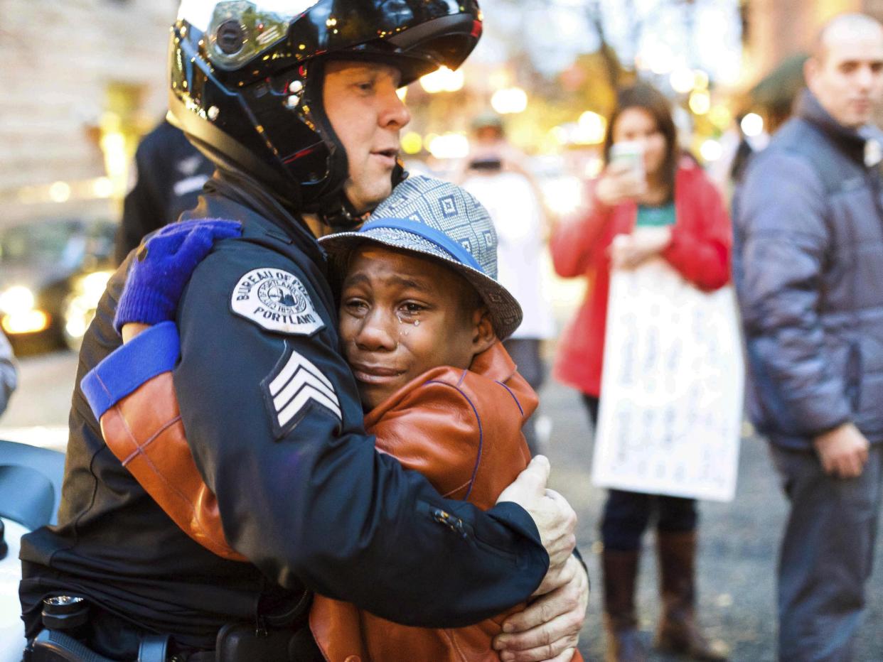 <p>The family shot to fame after photo of Devonte Hart went viral in 2014 — just over three years later tragedy struck</p> (Johnny Huu Nguyen via AP, File)