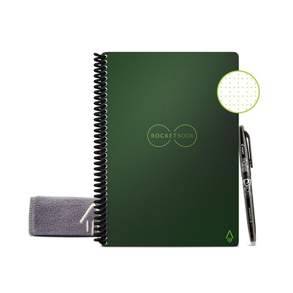 <p><a href="https://go.redirectingat.com?id=74968X1596630&url=https%3A%2F%2Fwww.walmart.com%2Fip%2FRocketbook-Core-Smart-Reusable-Sustainable-Spiral-Notebook-Green-Executive-Size-Eco-Friendly-6-x-8-8-36-Dot-Grid-Pages-Includes-1-Pen-Microfiber-Clot%2F894115109&sref=https%3A%2F%2Fwww.elle.com%2Ffashion%2Fshopping%2Fg45293783%2Fbest-tech-gifts-for-women%2F" rel="nofollow noopener" target="_blank" data-ylk="slk:Shop Now;elm:context_link;itc:0;sec:content-canvas" class="link ">Shop Now</a></p><p>Core Smart Reusable and Sustainable Smart Spiral Notebook</p><p>walmart.com</p><p>$32.00</p>