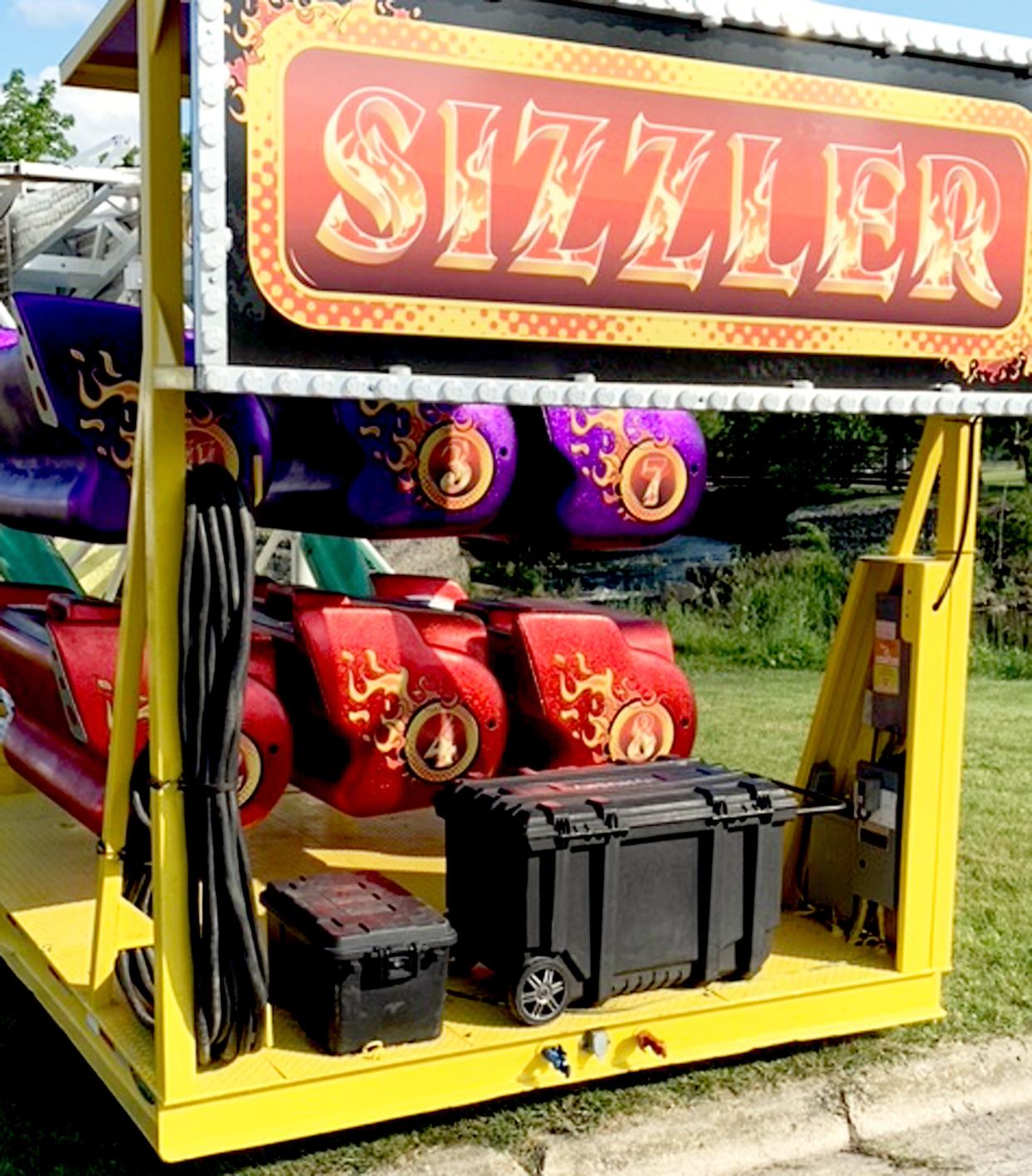 The Sizzler and several other rides were on-site Sunday and ready for set-up in time for the 2022 Three Rivers Water Festival. The three-day event opens Thursday.