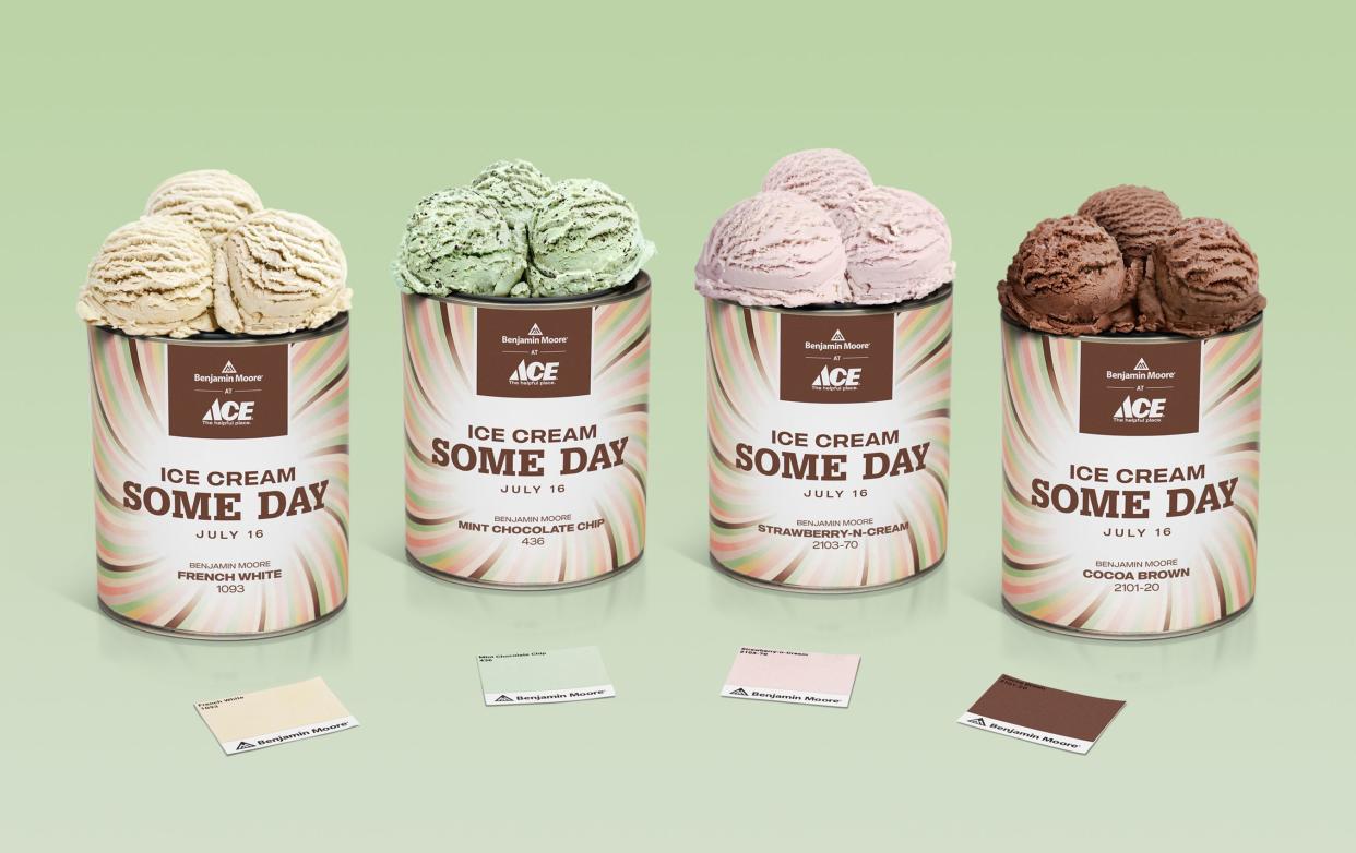 Ace Hardware and Benjamin Moore Paint ice cream