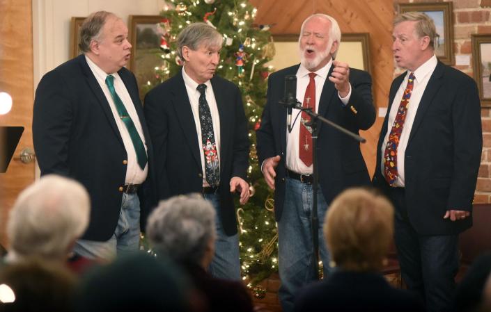 The Cape Fear Chordsmen perform at Temple Baptist Church on Dec. 4.