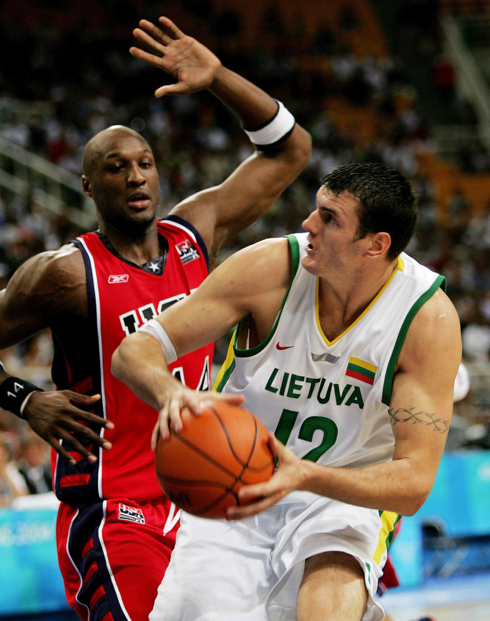 Lamar Odom in action during the 2004 Olympics. (Photo: ASSOCIATED PRESS)