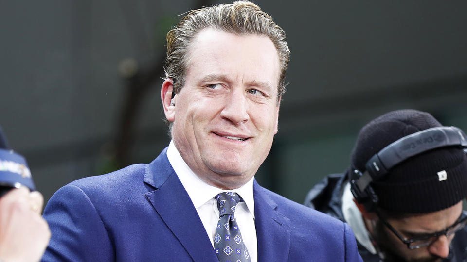 NBCSN's Jeremy Roenick has been suspended by the network, without pay, after making a series of inappropriate comments about female co-workers on a podcast. (Photo by Fred Kfoury III/Icon Sportswire via Getty Images)