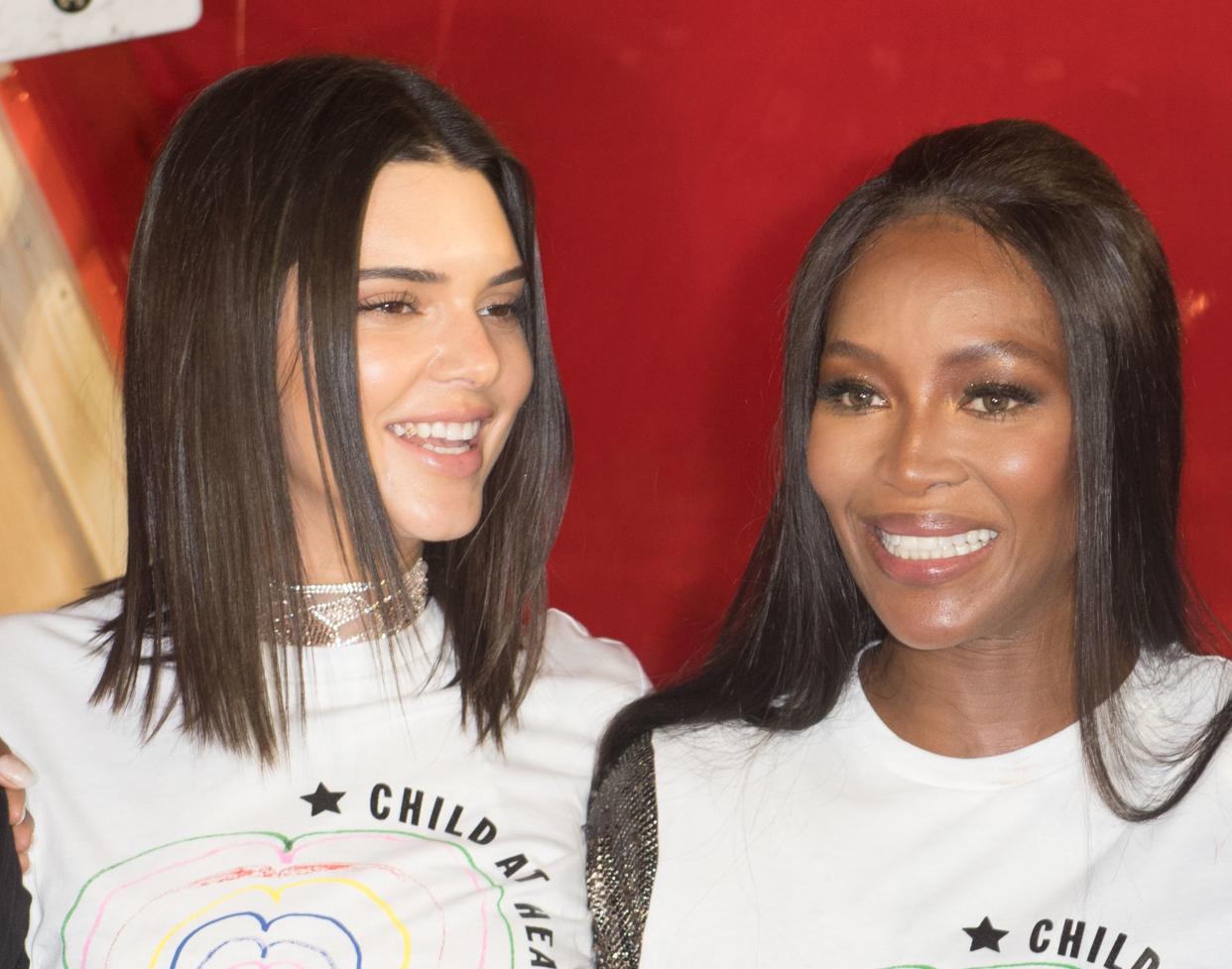 &nbsp;Kendall Jenner and Naomi Campbell at a&nbsp;Fashion for Relief event in 2017.&nbsp; (Photo: Samir Hussein via Getty Images)