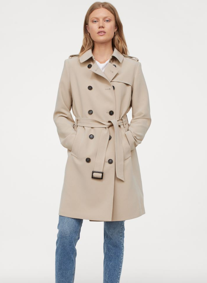 This super affordable trench coat from H&M adds the Meghan Markle-flair to any look. 