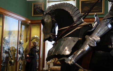 The gallery contains an extensive collection of armour as well as more traditional artworks - Credit: Kristian Buus/Alamy