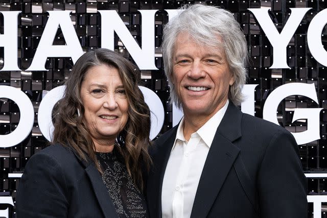 <p>Jeff Spicer/Getty</p> Dorothea Bongiovi and Jon Bon Jovi in London on April 17, 2024