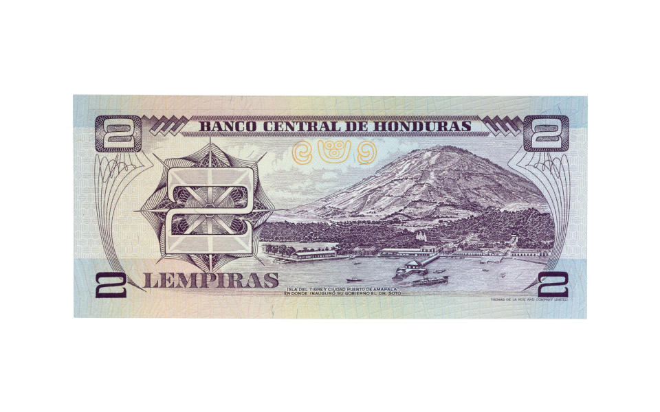 Honduras, 2 Lempira Bill