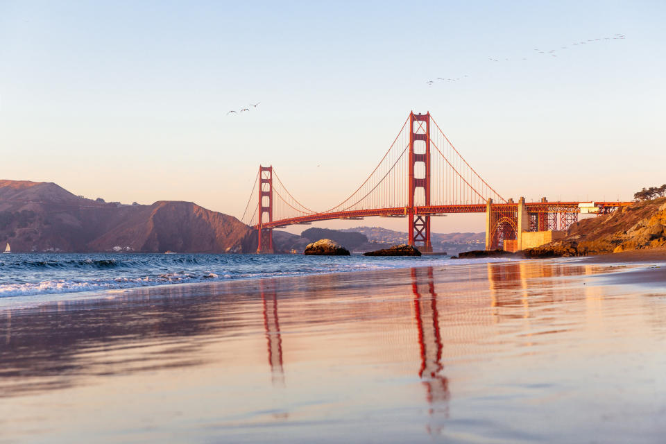 The Golden Gate Bridge in San Francsico.