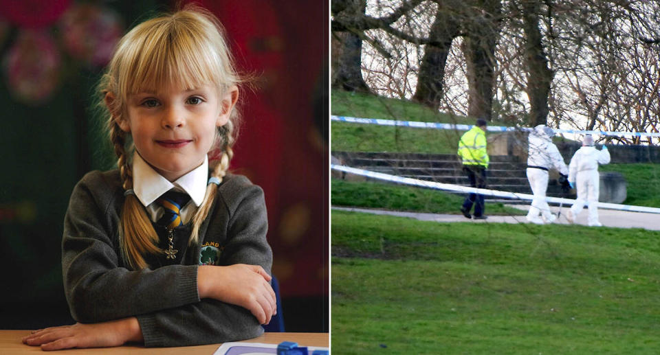 Emily, left, was stabbed in front of her family in Bolton. (Phil Taylor/SWNS)