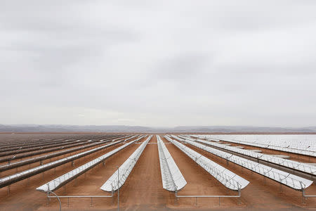 A thermosolar power plant is pictured at Noor III near the city of Ouarzazate, Morocco, November 4, 2016. REUTERS/Youssef Boudlal