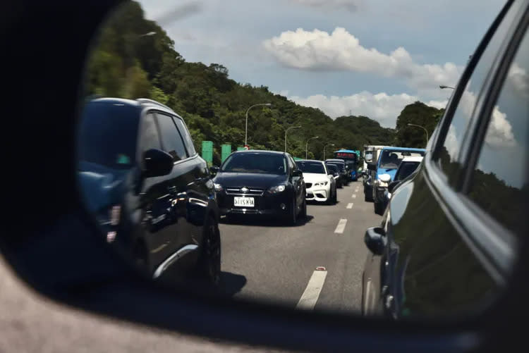 高公局預估，今天國道交通量為122百萬車公里。資料照，林林攝