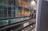 Saudi teen Rahaf Mohammed al-Qunun is seen before departing from Thailand at Suvarnabhumi Airport in Bangkok, Thailand January 11, 2019. Thailand Immigration Police via REUTERS