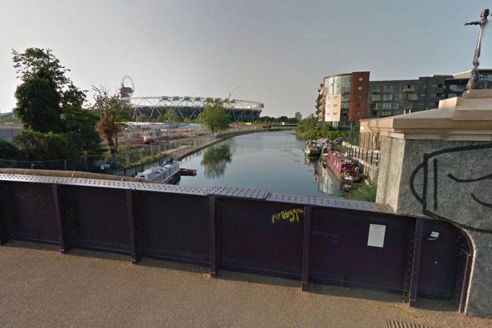 Scene: The man's body was recovered close to Crate Brewery in Hackney Wick (Google Street View)