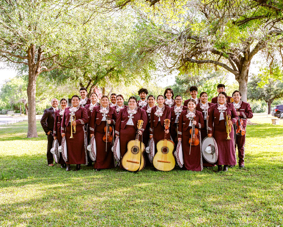 The Varsity [ from left ] Albert Martinez, Sofia Schaffino, Nicte Roman, David Hernandez, Victoria Reyes, Sarahy Escobar, Kamila Martinez, Amberly Escobar, Lizett Vasquez, Patrick Mejia, Gracie Flores, Sophia Rodriguez, Gael Fernandez, Tommie Guerrero, Arianna Ovalle, Nicolas Avila, Miranda Carreon, Mayumi Roman, Jayro Del Valle, Joaquin Hernandez