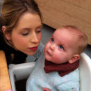 Celebrity Twitpics: Peaches Geldof tweeted this adorable photo of her with her son, Astala, during a trip out for lunch this week.