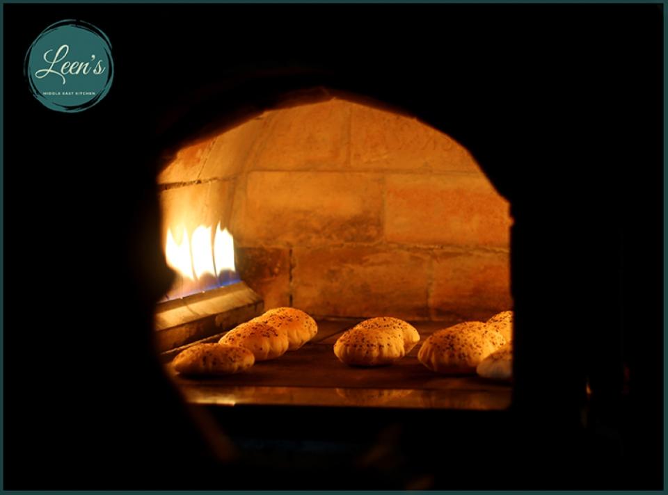 All their breads are made in their clay oven — Picture courtesy of Leen's Middle East Kitchen