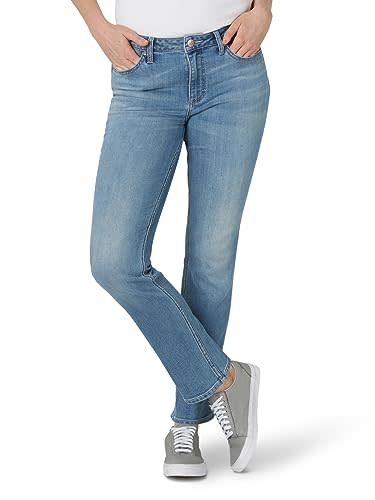 Lee Women's Legendary Mid Rise Straight Leg Jean Anchor 4