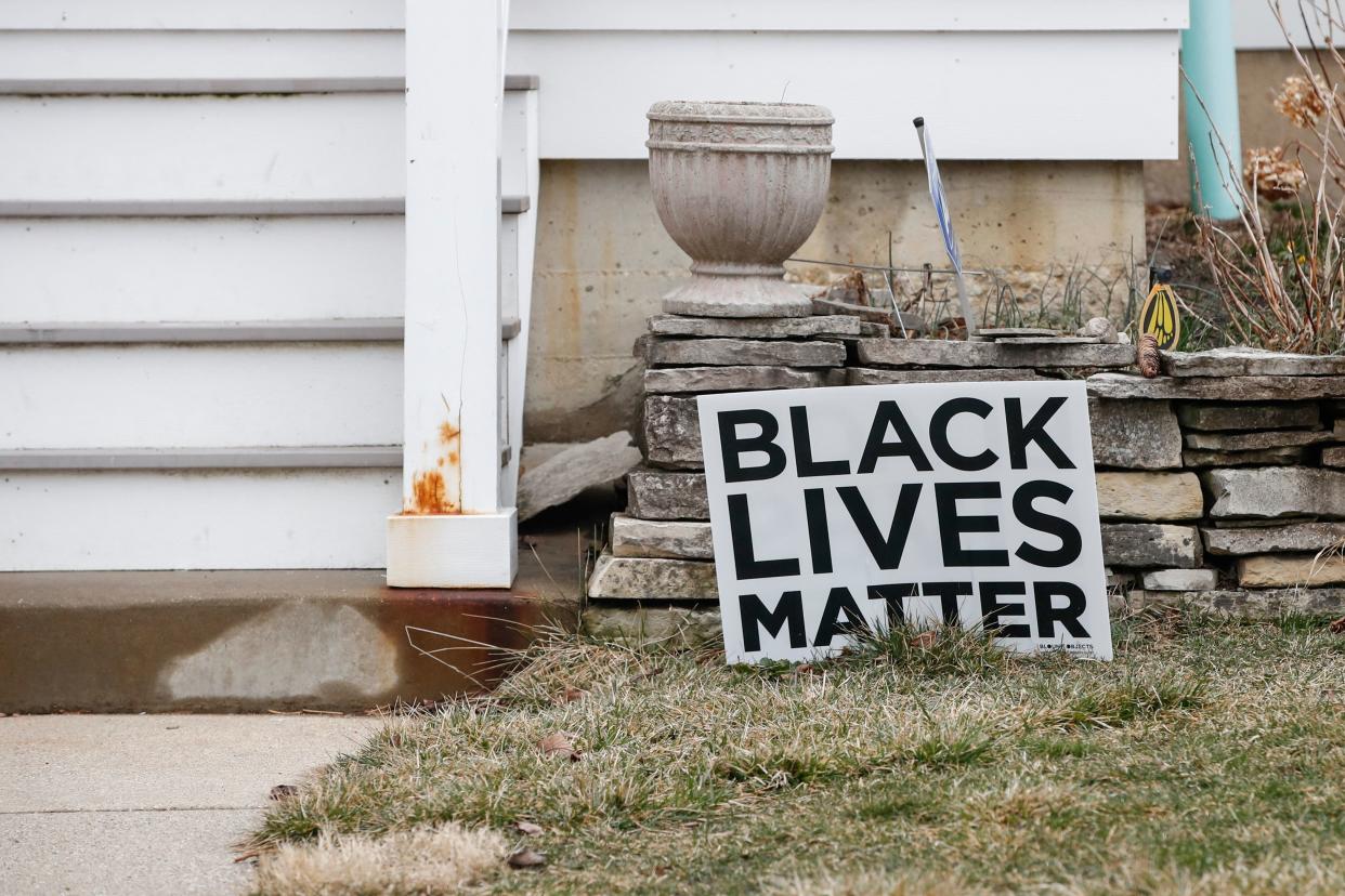 A Black Lives Matter sign 