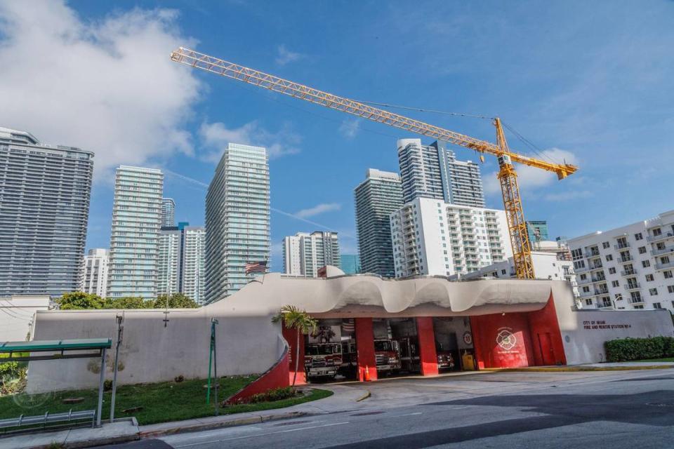 View of the City of Miami Fire Station 4, located at 1105 SW Second Ave., on April 2, 2024.