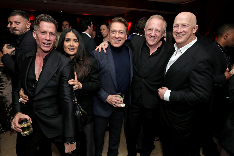 Bruce Bozzi, Salma Hayek, Kevin Huvane, François-Henri Pinault and Bryan Lourd