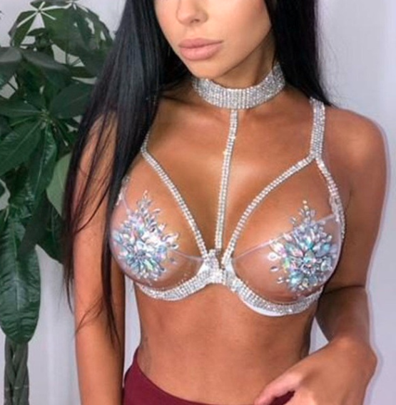 Perfect as a glitter boob support system, the bra does not live up to its promises. Photo: wish.com
